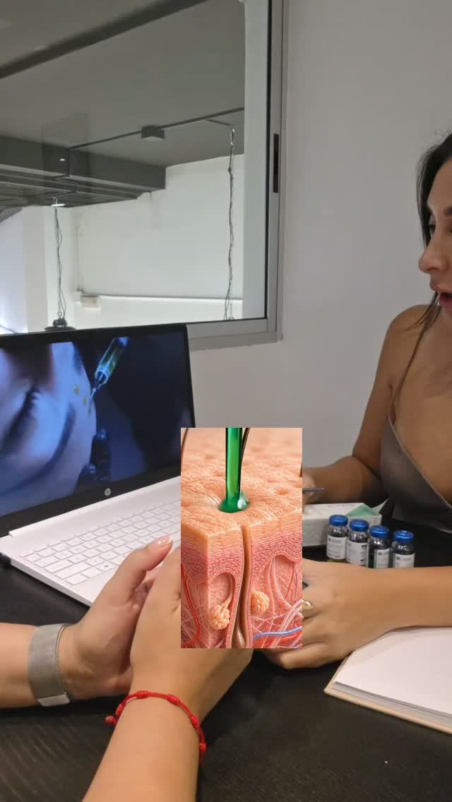 Sin tiempo de recuperación, sin escamarse como un reptil y apto para todas las estaciones del año (sí, verano incluido) ☀️
El truco está abajo, no arriba ☝️
Arriba: Piel intacta, jugosa, con efecto glow inmediato y cero descamación dramática.
Abajo: Un trabajo intenso de bioestimulación, control de grasa y renovación profunda.
Básicamente, le haces un upgrade a tu piel sin tener que esconderte tres días en tu casa. El truco siempre estuvo en las capas profundas... solo que ahora lo hacemos con estilo. 😉